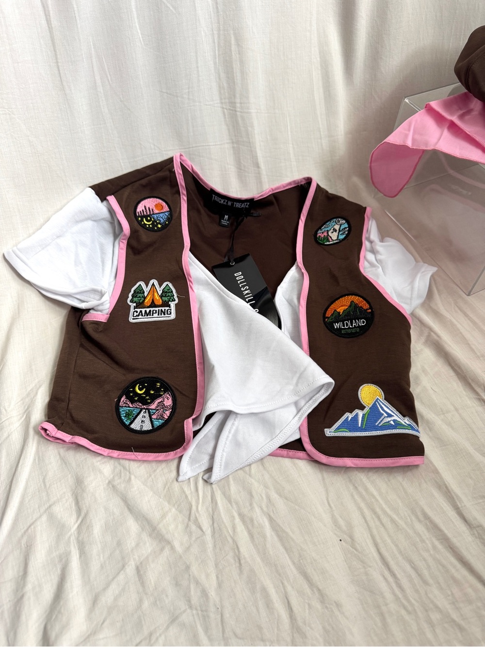 Dolls Kill Trickz N’ Treatz Camp Scout Costume Set Medium NWT - Picture 3 of 5